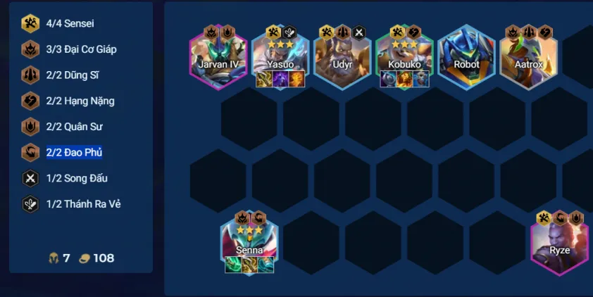 đội hình Senna Ryze Sensei TFT mùa 15 đội hình Senna Ryze Sensei TFT mùa 15