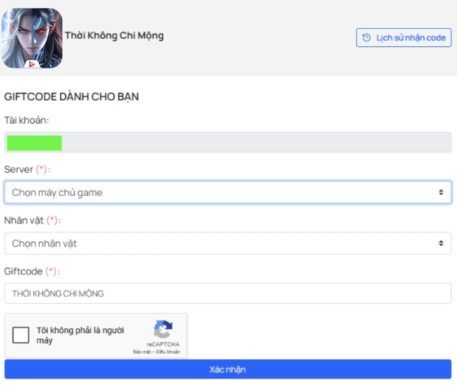 Full bộ code Thời Không Chi Mộng Full bộ code Thời Không Chi Mộng
